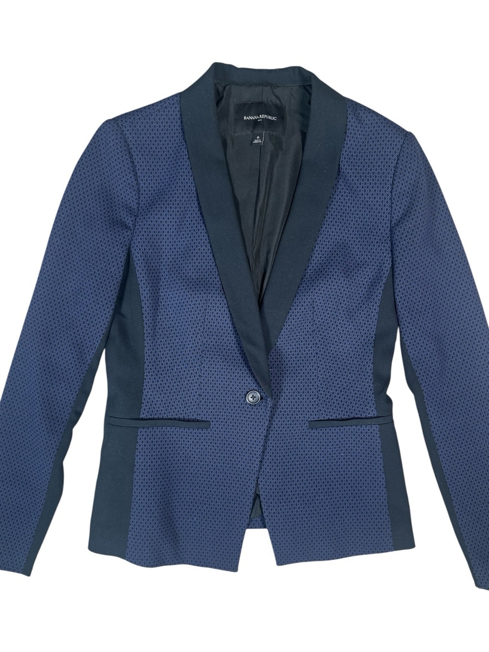 Banana Republic Blazer Navy Blue & Black Size 0